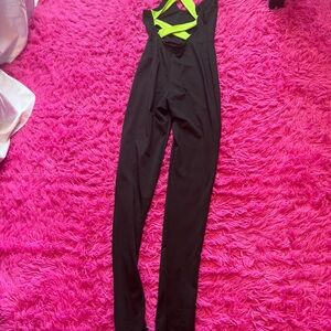 Black and Green Women's Jumpsuit